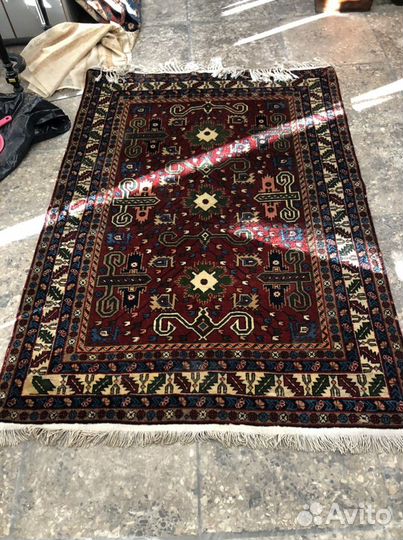 Ковер ручной работы старинный после химчистки
