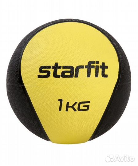 Медбол высокой плотности starfit GB-702 (1 кг, Ж