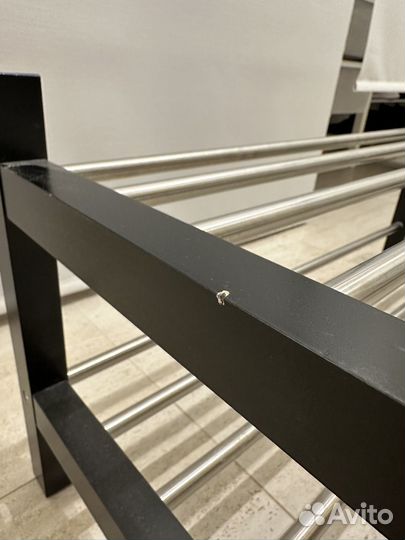 Полка для обуви IKEA чусинг черная
