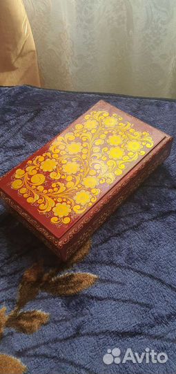 Шкатулка с росписью (хохлома), СССР