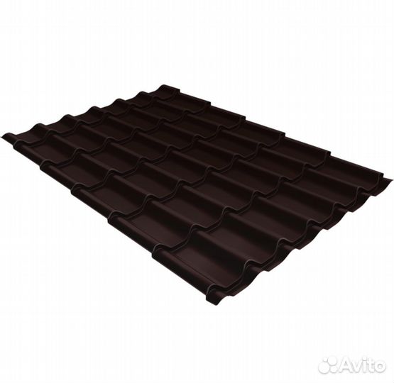 Металлочерепица классик 0,5 Satin RAL 8017 шоколад