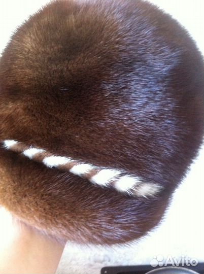 Норковая шапка 52-54 размера