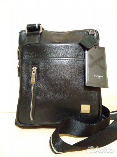 Сумка мужская кожаная luxon (новая)