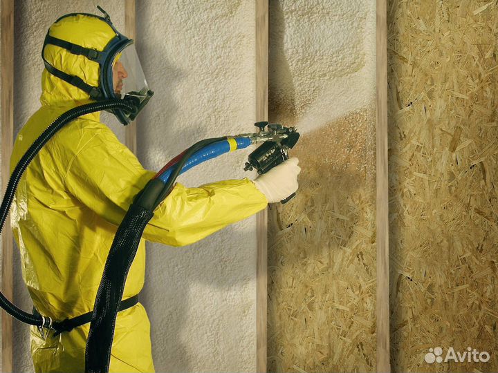 Утеплитель напыление ППУ от 300м2
