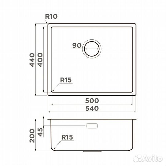 Мойка для кухни Omoikiri Tadzava 54-U/I-IN Ultr
