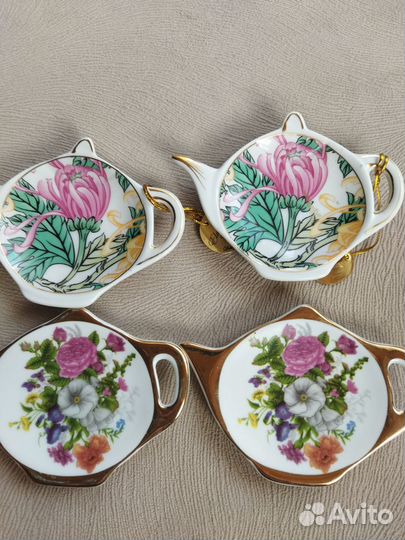 Фарфоровые подставки для чайных пакетиков