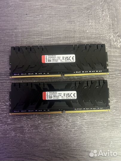 Оперативная память DDR4 32GB Kingston Fury 3600MHz