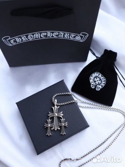 Chrome hearts подвеска с крестом