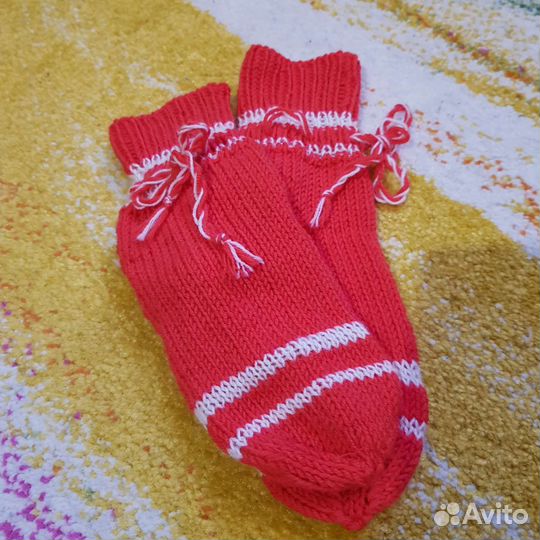 Вязаные кашемировые детские носки