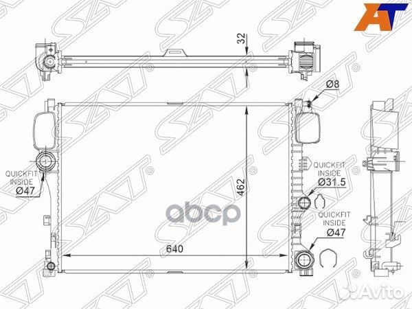 Радиатор Mercedes-Benz S-Class 09-13 / CL-Class