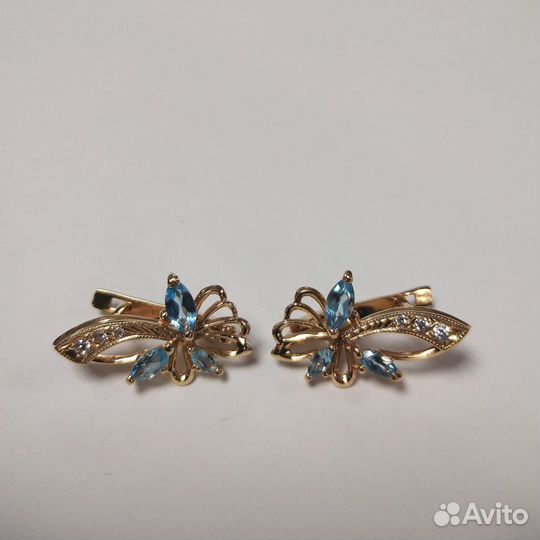 Серьги золотые