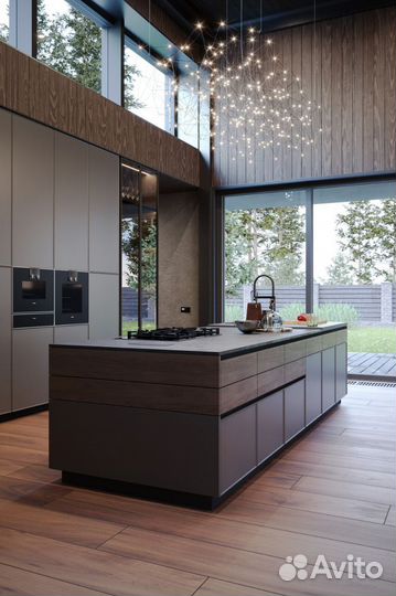 Кухонный гарнитур с островом
