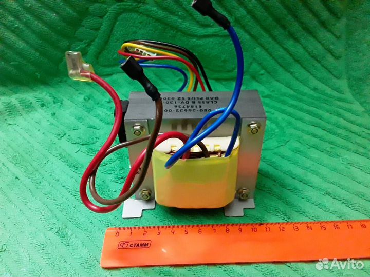 Трансформатор понижающий 14V.8A(7v+7v)