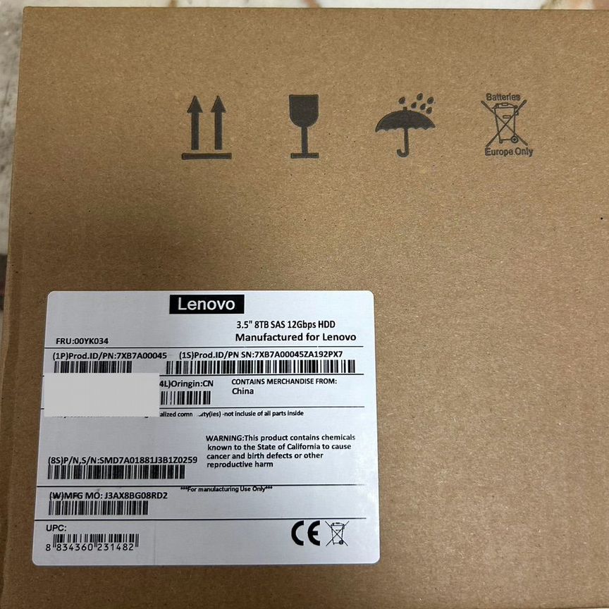 [00YK034] Жесткий Диск Lenovo 8tb7xb7a00045
