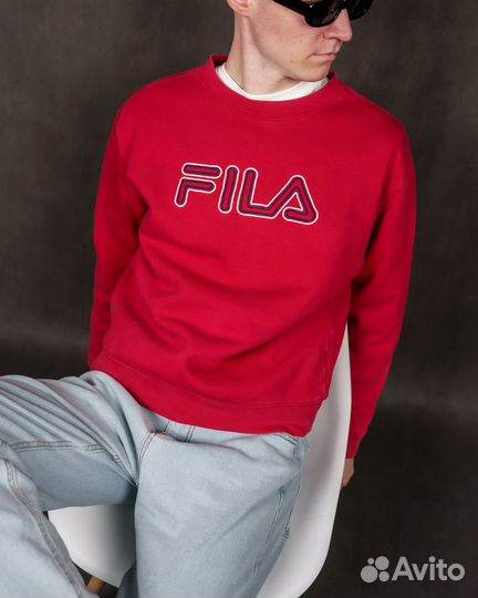 Винтажный свитшот Fila Big Logo