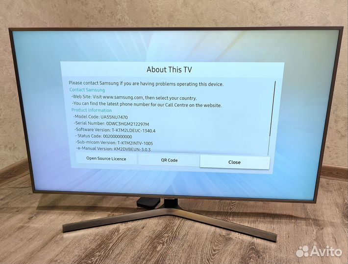 Телевизор Samsung 55' 4k, SMART (не рст)