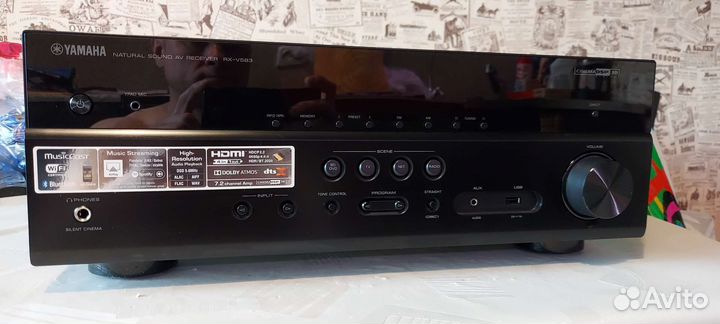 Yamaha rx v583 7.2/4к/Bluetooth/Wi-Fi/DSD/musiccas