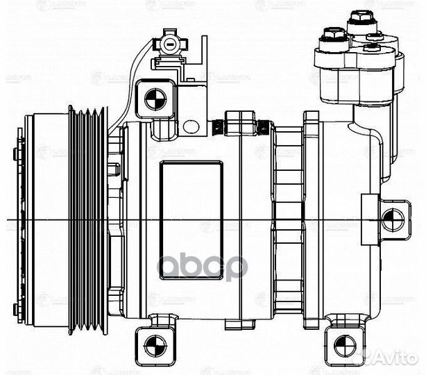 Lcac 2212 компрессор кондиционера Subaru Fores