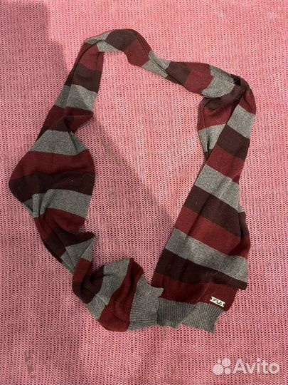 Шарф детский красно-серый fila