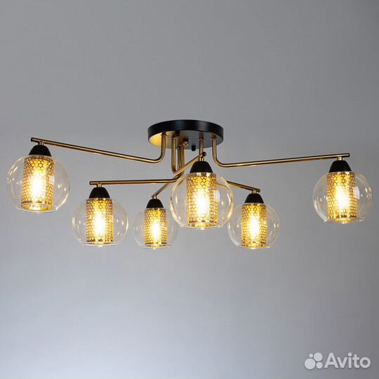 Потолочная люстра Arte Lamp Manchester A7045PL-6BK