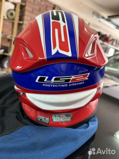 Кроссовый мотошлем и очки