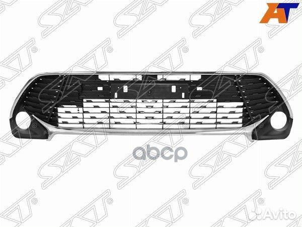 Решетка в бампер toyota camry 17-18 с оправами под