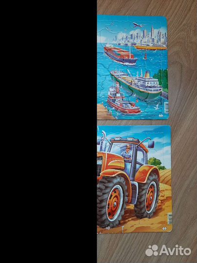 Пазлы крупные Larsen детские 2 шт