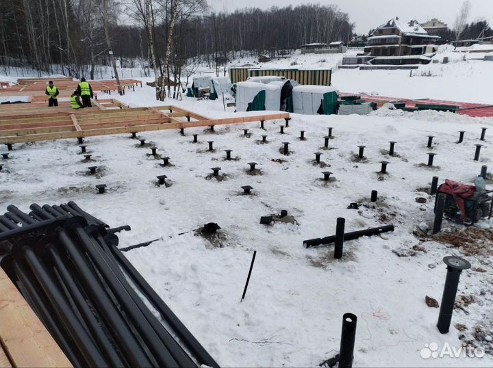 Винтовые сваи под ключ