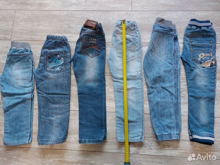 Джинсы пакетом на мальчика 5 7 лет