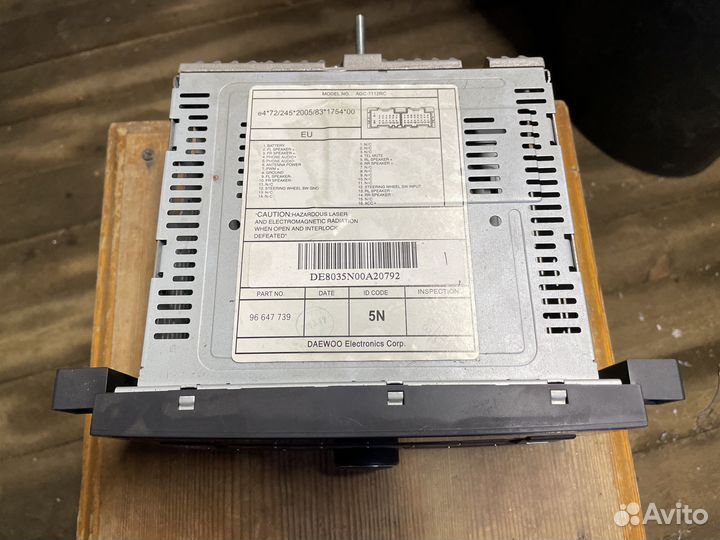 Штатная магнитола Chevrolet Captiva 2008