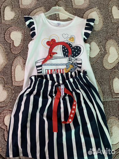 Пакет летних вещей для девочки 122-128