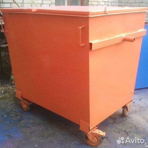 Металлический контейнер для мусора 1.1м3