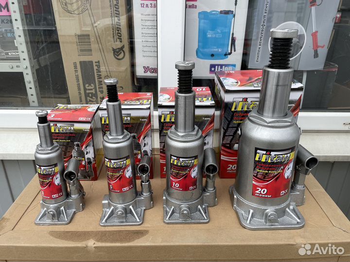 Домкрат бутылочный, гидравлический, Titan