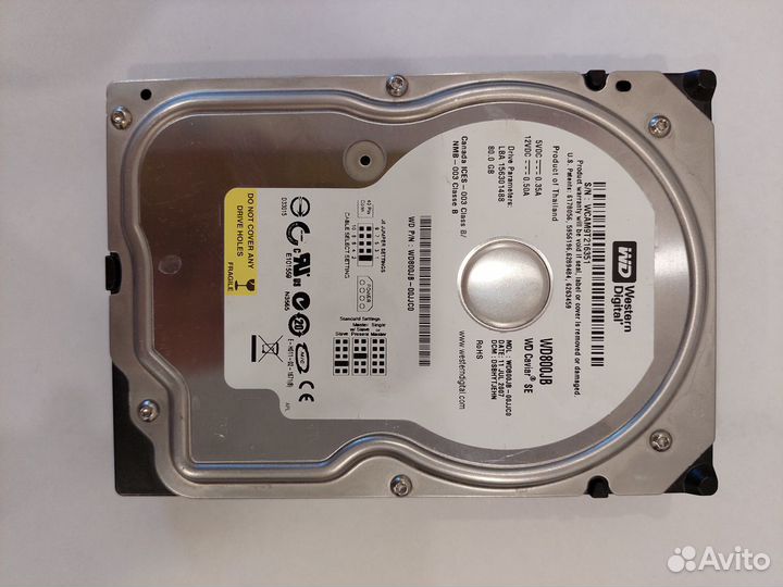 Жесткий диск wd800jd