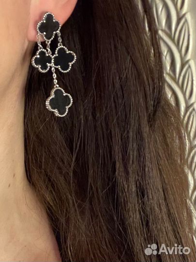 Серьги van cleef