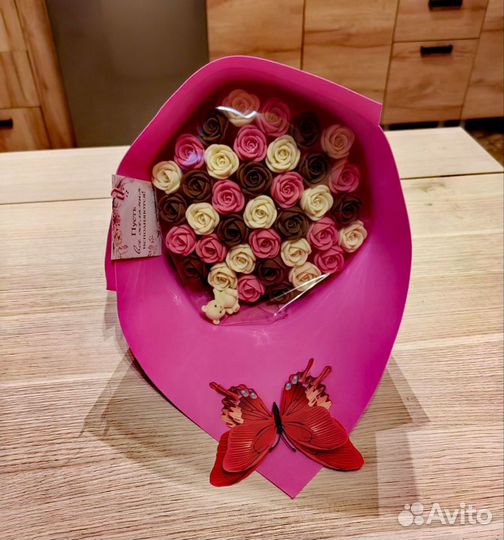 Букет из шоколада, подарки девушке на 8 марта