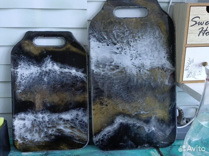 Доска разделочно сервировочная из эпоксидной смолы