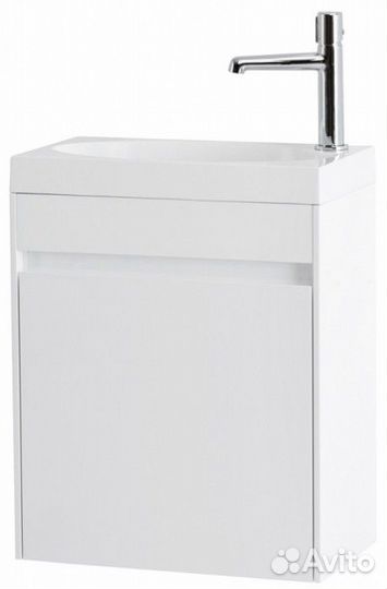 Тумба с раковиной BelBagno Pietra Mini 46R Bianco Lucido