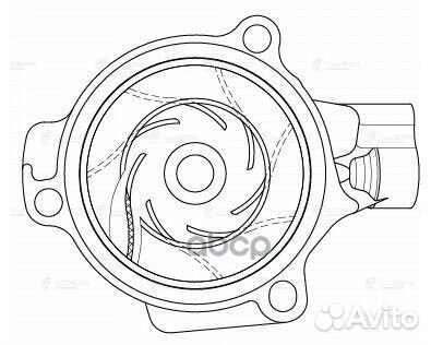 Насос системы охлаждения LWP1839 luzar