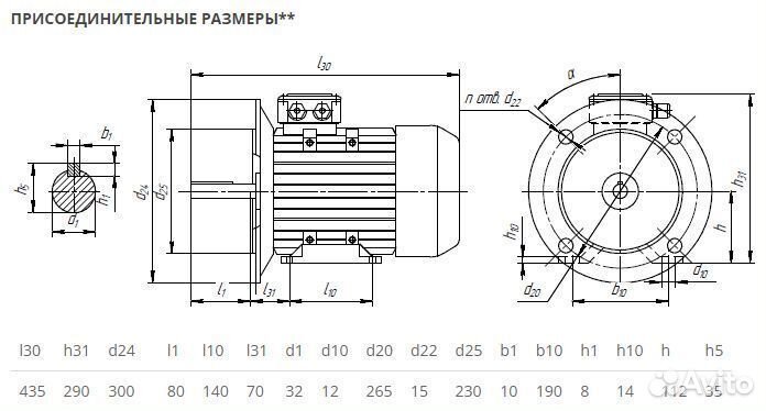 Электродвигатель аир 112мв8 (3кВт-750об) новый