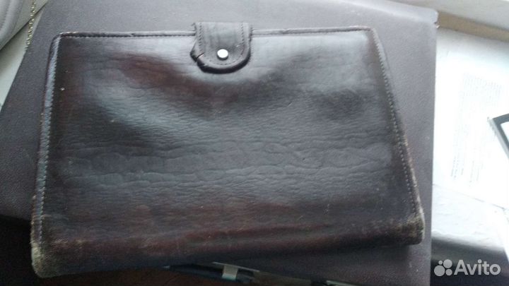 Кожаная папка