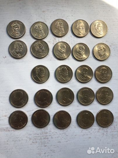 Набор монет США президенты