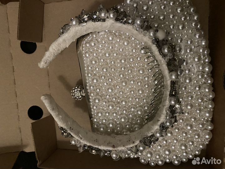 Ободок ручной работы и сумочка