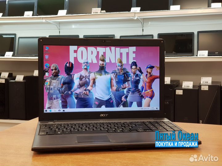 Ноутбук Acer 15, Core2Duo U9400, RAM 4Gb, SSD