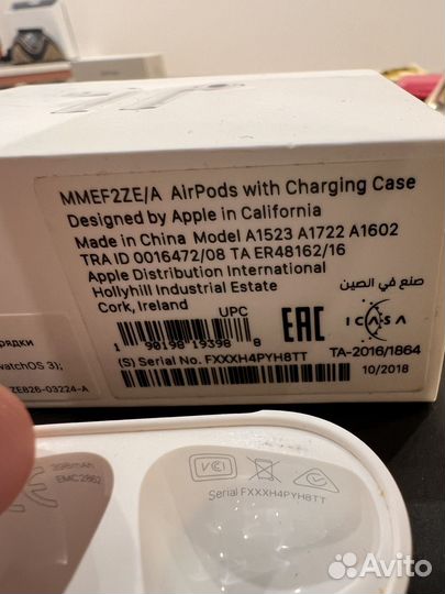 Airpods a1523 оригинал