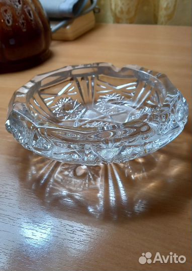 Хрустальная пепельница СССР чехия