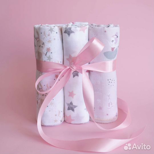 Муслиновые пеленки новые 120*120