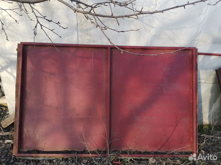 Ворота гаражные металлические бу