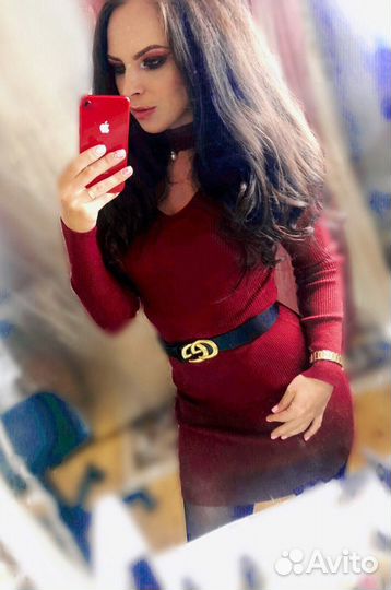 Платье с чокером