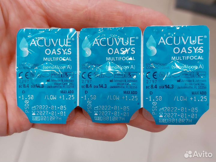 Линзы контактные acuvue oasys двухнедельные